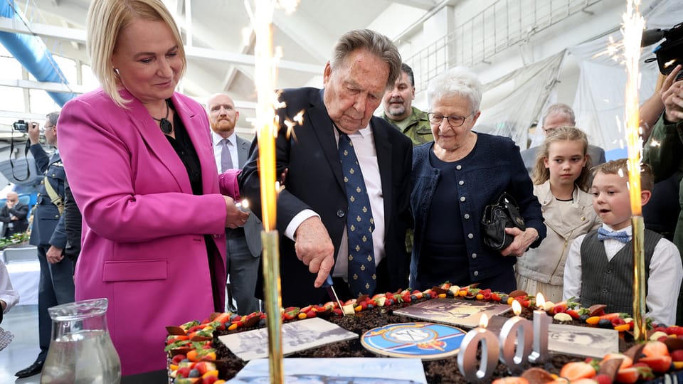 Jiří Pavel Kafka's 100th birthday celebration | Photo: Jan Schejbal, Czech Defence Ministry Jiří Pavel Kafka's 100th birthday celebration | Photo: Jan Schejbal, Czech Defence Ministry