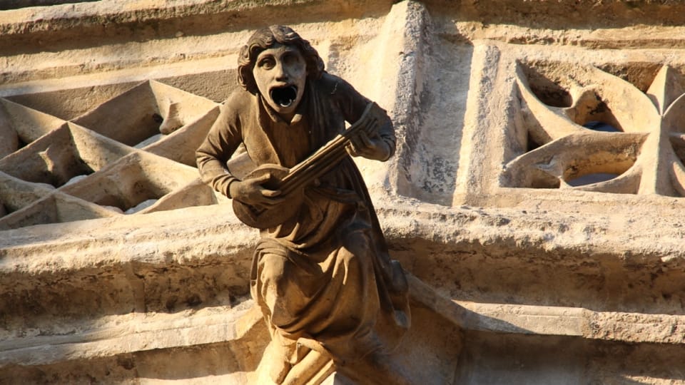 Gargoyle on the temple of St. Barbora in Kutná Hora | Photo: Kateřina Ayzpurvit, Radio Prague International Gargoyle on the temple of St. Barbora in Kutná Hora | Photo: Kateřina Ayzpurvit, Radio Prague International