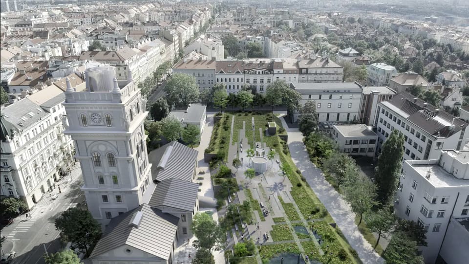 Visualisation of the Hydropolis centre in Vinohrady | Source: CAMP