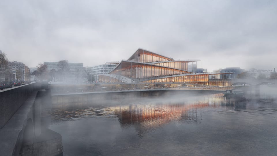Visualisation of Prague's Philharmonic building | Source: IPR Praha Visualisation of Prague's Philharmonic building | Source: IPR Praha