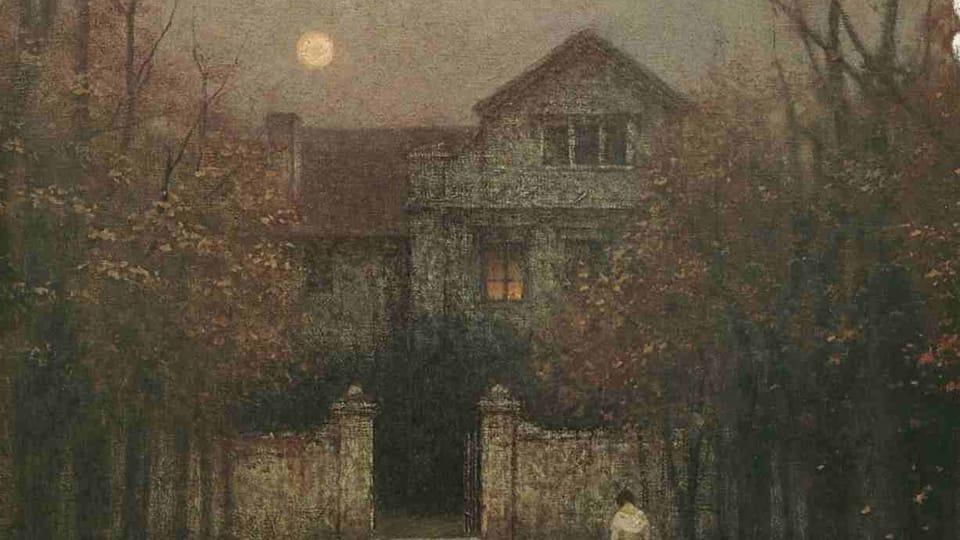 Jakub Schikaneder,  'Evening in the Garden',   1907-1909 | Photo: Wikimedia Commons,  public domain