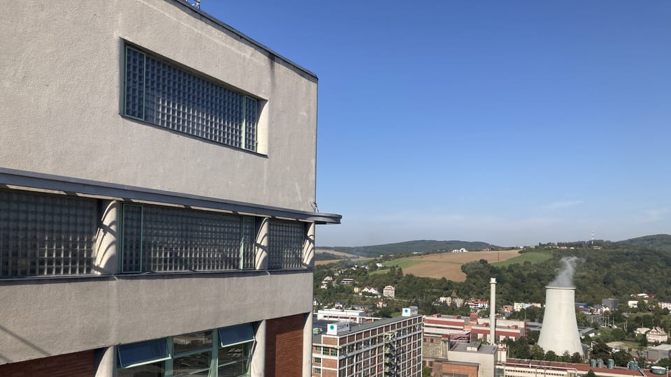 View from the Baťa skyscraper on the city of Zlín | Photo: Olga Vasinkevič,  Radio Prague International