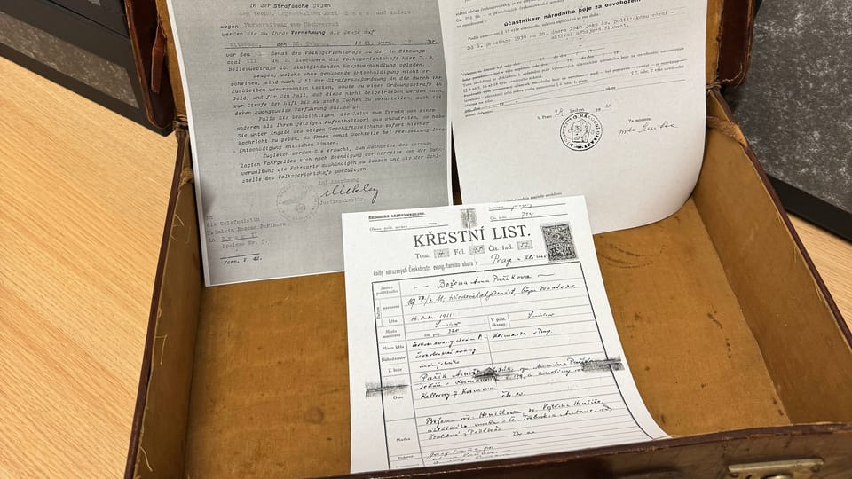 Milena Jesenská's suitcase | Photo: Petr Kotyk,  Památník národního písemnictví