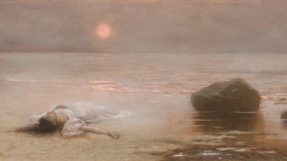 Jakub Schikaneder, 'Drowned', 1893 | Photo: National Gallery Prague Jakub Schikaneder, 'Drowned', 1893 | Photo: National Gallery Prague