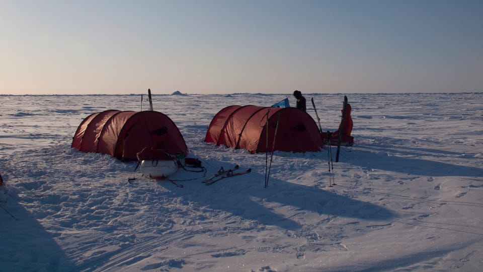 Camp on the way, North Pole, photo: Archive of Zdeněk Chvoj Camp on the way, North Pole, photo: Archive of Zdeněk Chvoj