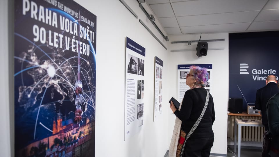 Inside the exhibition marking the 90th anniversary of Radio Prague | Photo: Hana Řeháková,  Radio Prague International