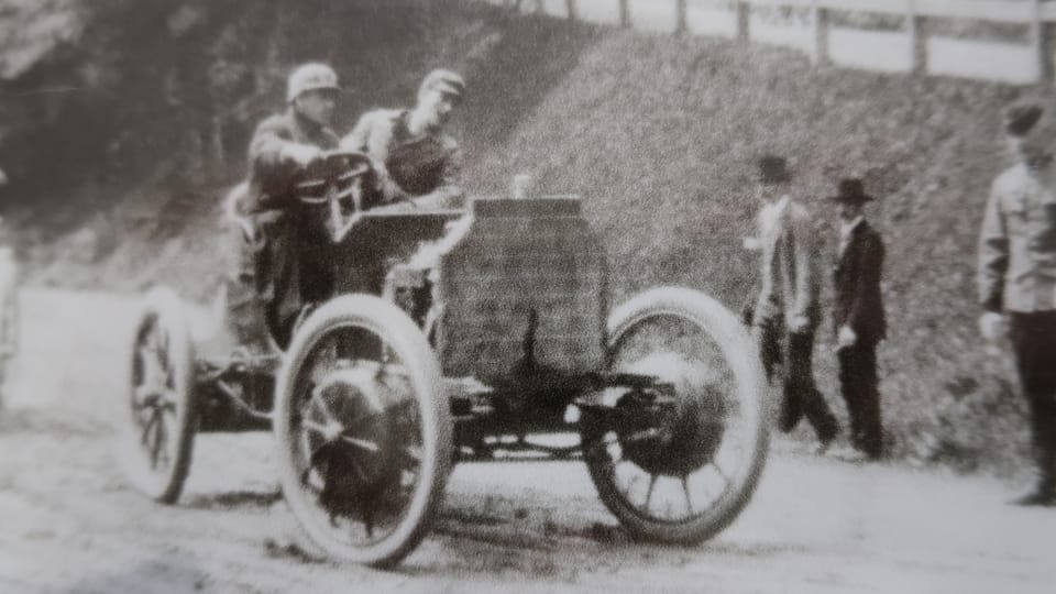 Photos from the exhibition in Ferdinand Porsche's birthplace | Photo: Till Janzer, Radio Prague International Photos from the exhibition in Ferdinand Porsche's birthplace | Photo: Till Janzer, Radio Prague International