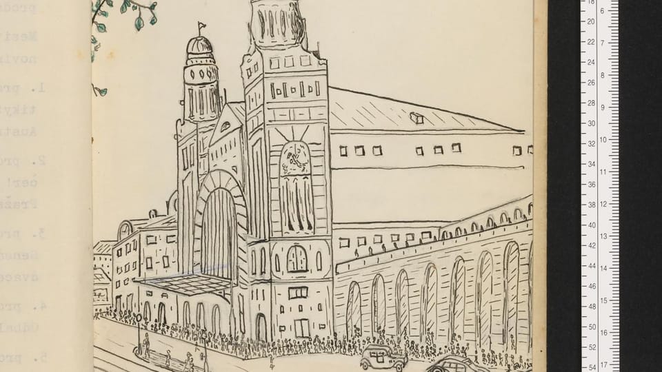 Illustration by 13-year-old Martin Wels, photo: archive of Wels family Illustration by 13-year-old Martin Wels, photo: archive of Wels family