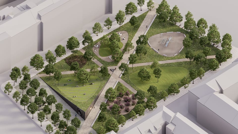 Visualisation of the new monument commemorating Prague Uprising | Photo: RSAA/ ZAN studio Visualisation of the new monument commemorating Prague Uprising | Photo: RSAA/ ZAN studio