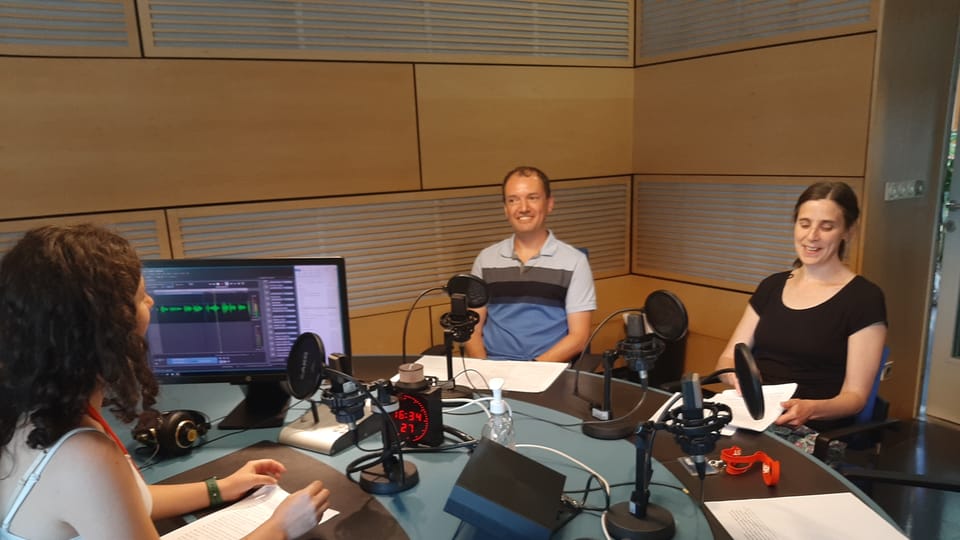 Eva Nováková, Ondřej Novák and Leah Gaffen in the studio | Photo: Radio Prague International Eva Nováková, Ondřej Novák and Leah Gaffen in the studio | Photo: Radio Prague International