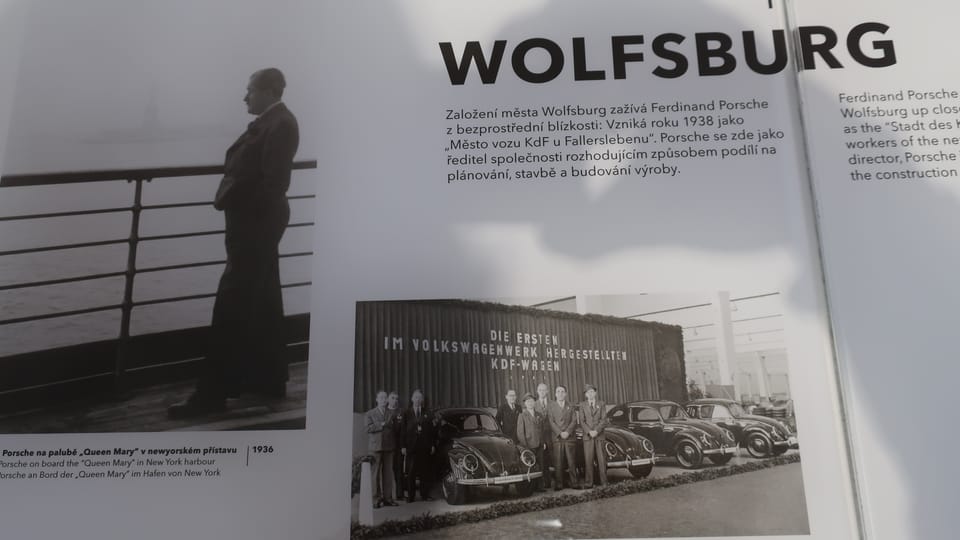 Photos from the exhibition in Ferdinand Porsche's birthplace | Photo: Till Janzer, Radio Prague International Photos from the exhibition in Ferdinand Porsche's birthplace | Photo: Till Janzer, Radio Prague International