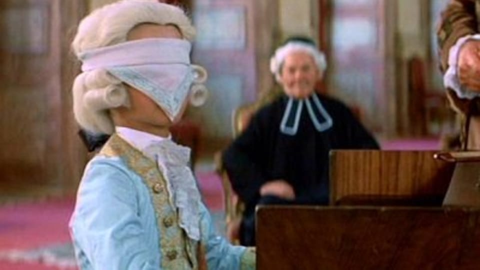 Miroslav Sekera as young Mozart in Amadeus Miroslav Sekera as young Mozart in Amadeus