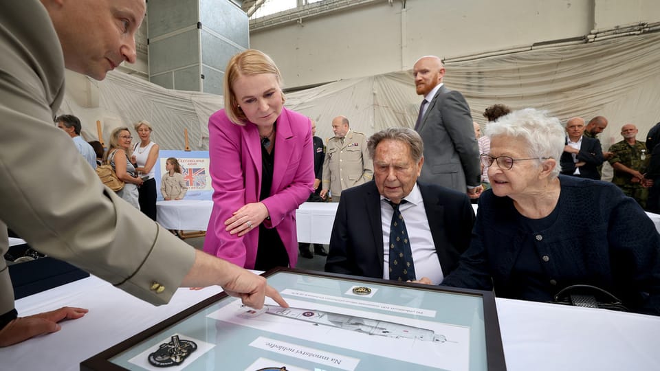 Jiří Pavel Kafka's 100th birthday celebration | Photo: Jan Schejbal, Czech Defence Ministry Jiří Pavel Kafka's 100th birthday celebration | Photo: Jan Schejbal, Czech Defence Ministry