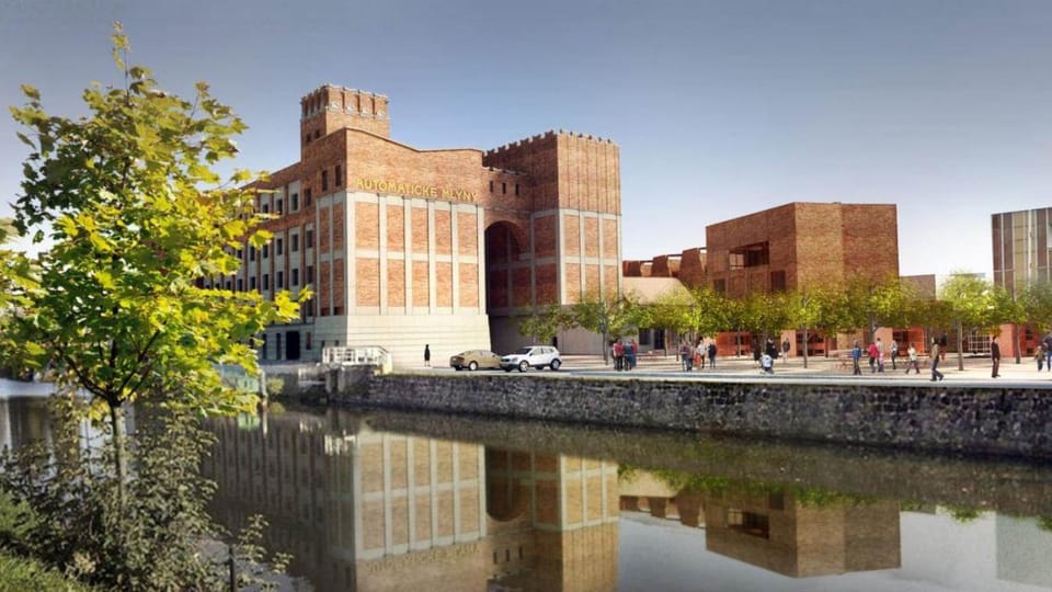 Visualisation of the transformation of the Automatic Mills | Source: Šépka Architekti Visualisation of the transformation of the Automatic Mills | Source: Šépka Architekti