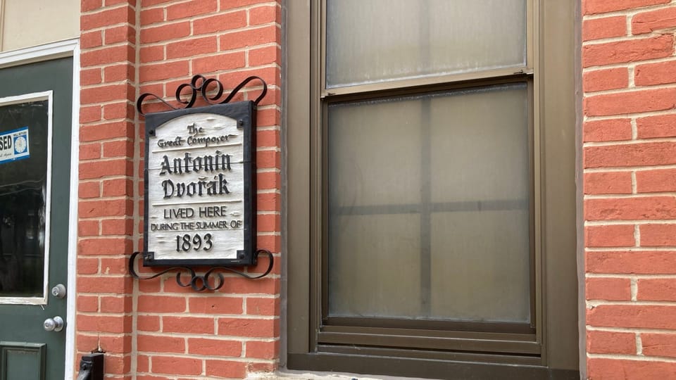 The house where Dvořák and his family lived on the 1st floor | Photo: Pavel Novák, Czech Radio The house where Dvořák and his family lived on the 1st floor | Photo: Pavel Novák, Czech Radio
