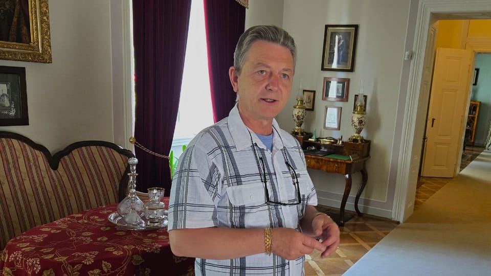 Ivan Češka,  warden of the chateau | Photo: Vladislava Wildová,  Czech Radio