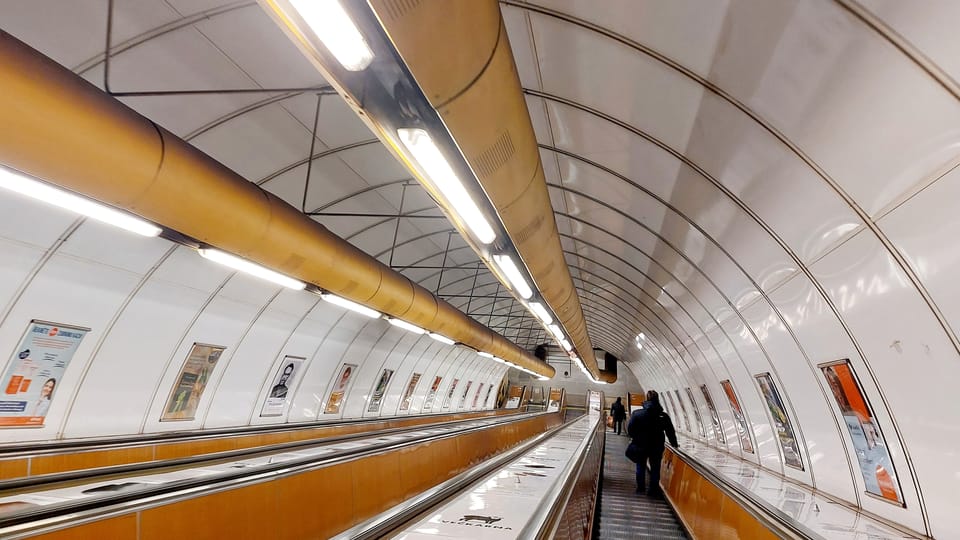 Můstek metro station (line B) | Photo: Paul-Henri Perrain, Radio Prague International Můstek metro station (line B) | Photo: Paul-Henri Perrain, Radio Prague International
