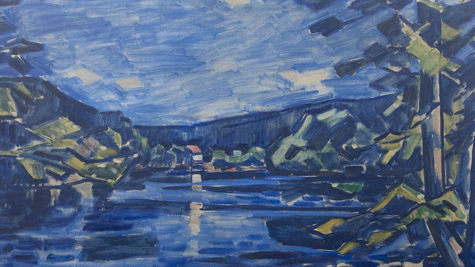 Václav Špála,  'On the Otava River',  1928 | Photo: Galerie Kodl