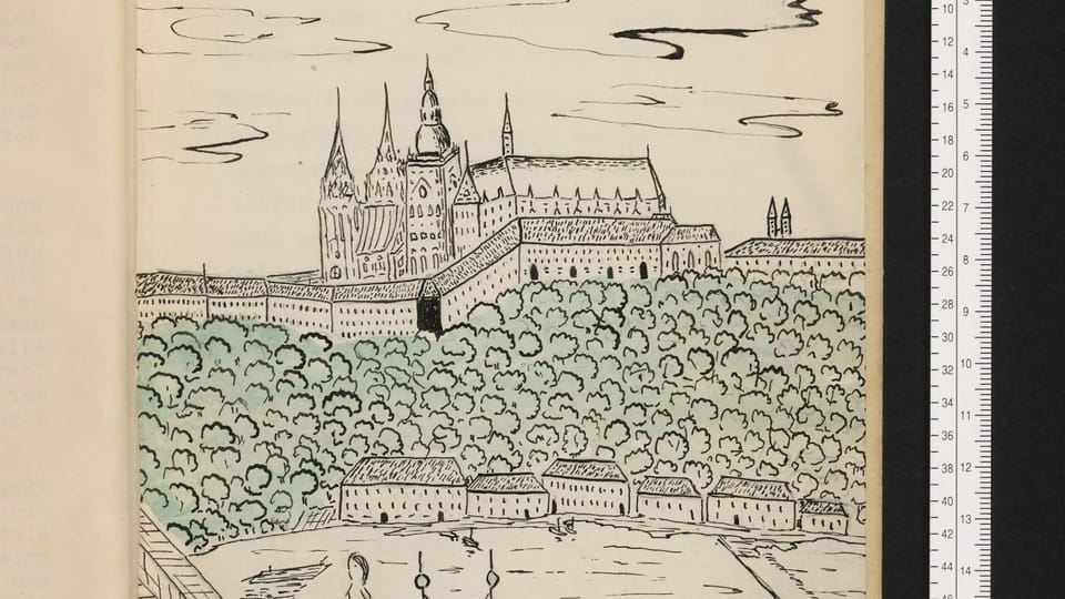 Illustration by 13-year-old Martin Wels,  photo: archive of Wels family