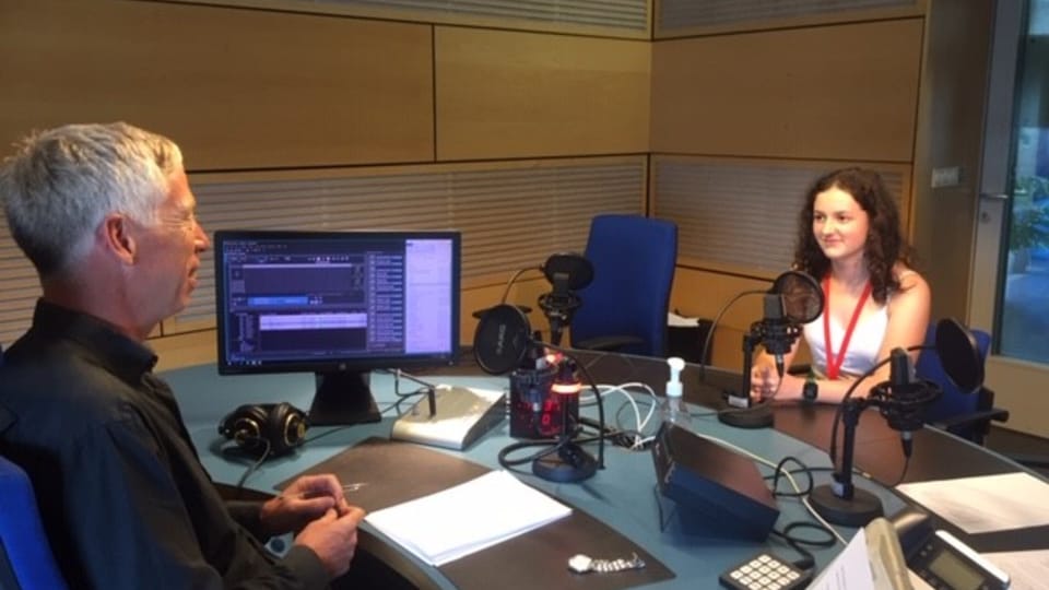Eva Nováková and David Vaughan in the studio | Photo: Radio Prague International Eva Nováková and David Vaughan in the studio | Photo: Radio Prague International