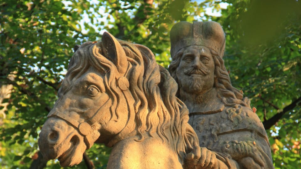 The saint bears the face of Habsburg Emperor Ferdinand III, whose likeness inspired Bendl | Photo: Barbora Němcová, Radio Prague International The saint bears the face of Habsburg Emperor Ferdinand III, whose likeness inspired Bendl | Photo: Barbora Němcová, Radio Prague International