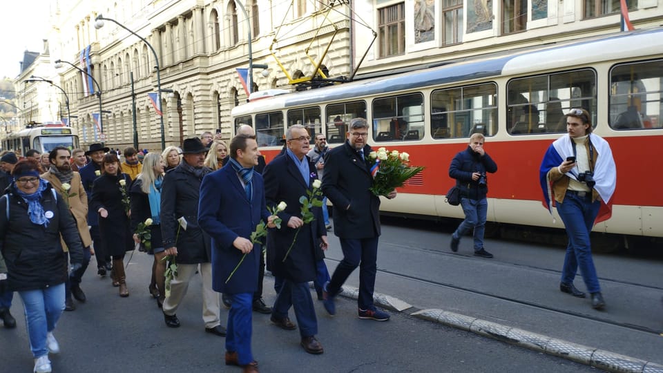 November 17, 2023 in the streets of Prague | Photo: Igor Budykin, Radio Prague International November 17, 2023 in the streets of Prague | Photo: Igor Budykin, Radio Prague International
