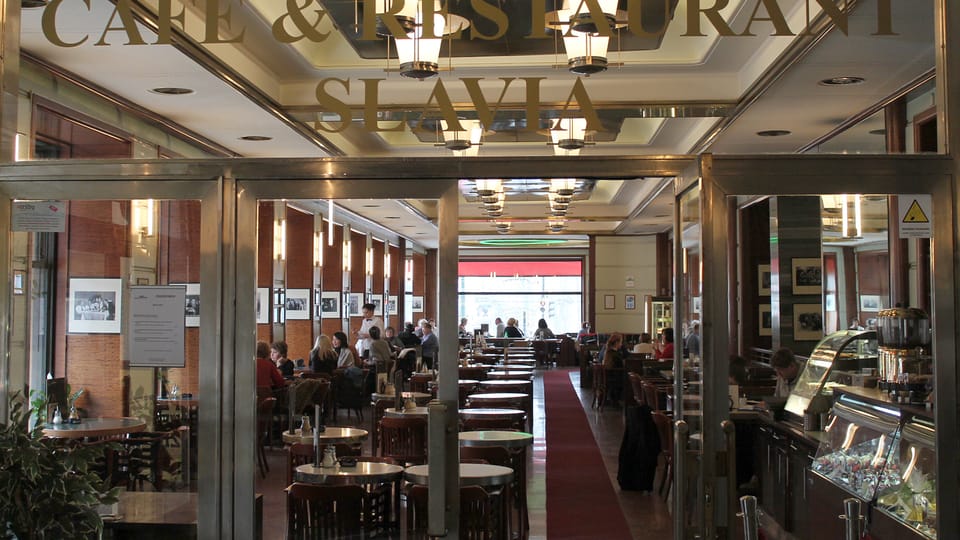 Café Slavia, photo: Ondřej Tomšů Café Slavia, photo: Ondřej Tomšů