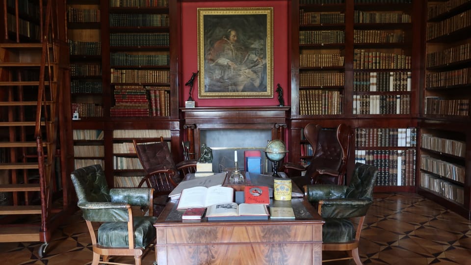 Kynžvart Chateau library, photo: Martina Schneibergová Kynžvart Chateau library, photo: Martina Schneibergová