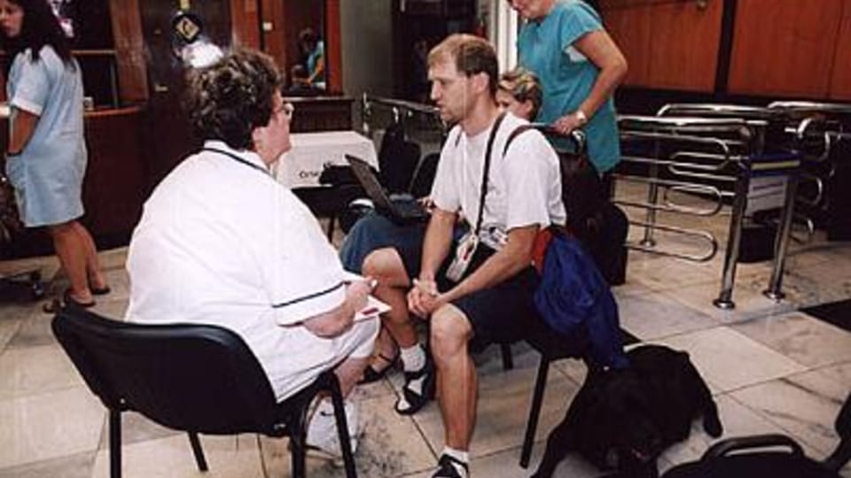 Giving Blood at Czech Radio,  photo: Miroslav Martinovsky