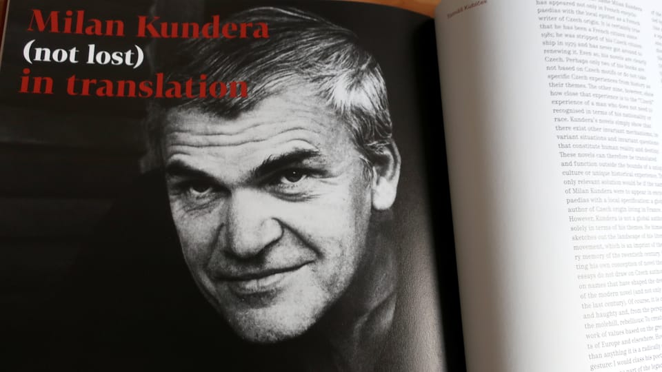 Repro photo: Milan Kundera (neztracen) v překladech - Moravská zemská knihovna Repro photo: Milan Kundera (neztracen) v překladech - Moravská zemská knihovna