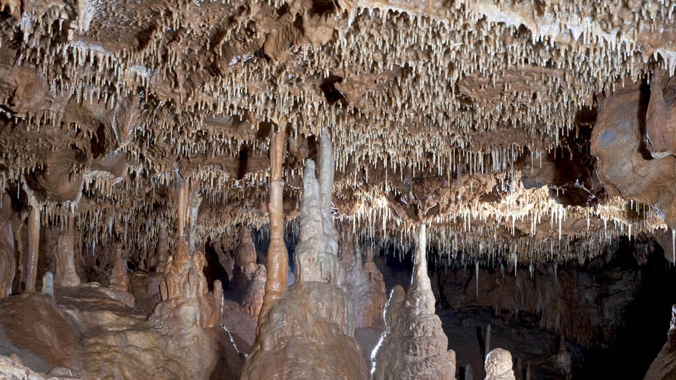 Balcarka cave, photo: archive of Moravian Karst Administration Balcarka cave, photo: archive of Moravian Karst Administration