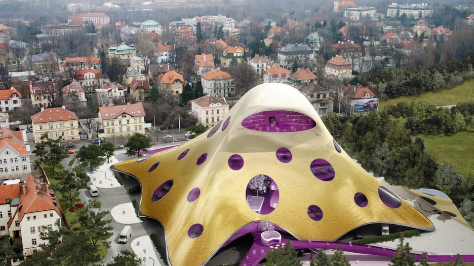 The design of the Czech National Library building in Prague The design of the Czech National Library building in Prague