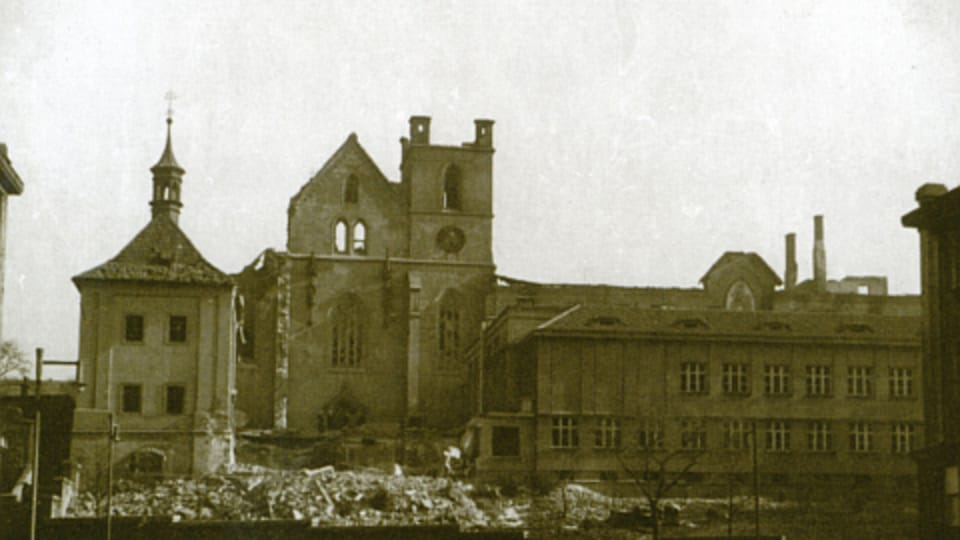 Emauzy Church, Prague, February 1945 Emauzy Church, Prague, February 1945