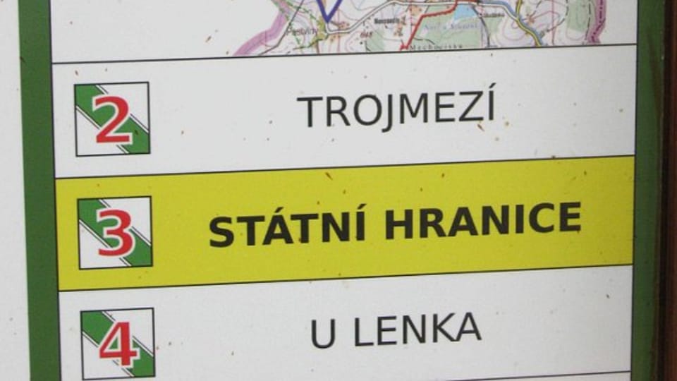 Map of the tripoint area,  photo: Dominik Jůn