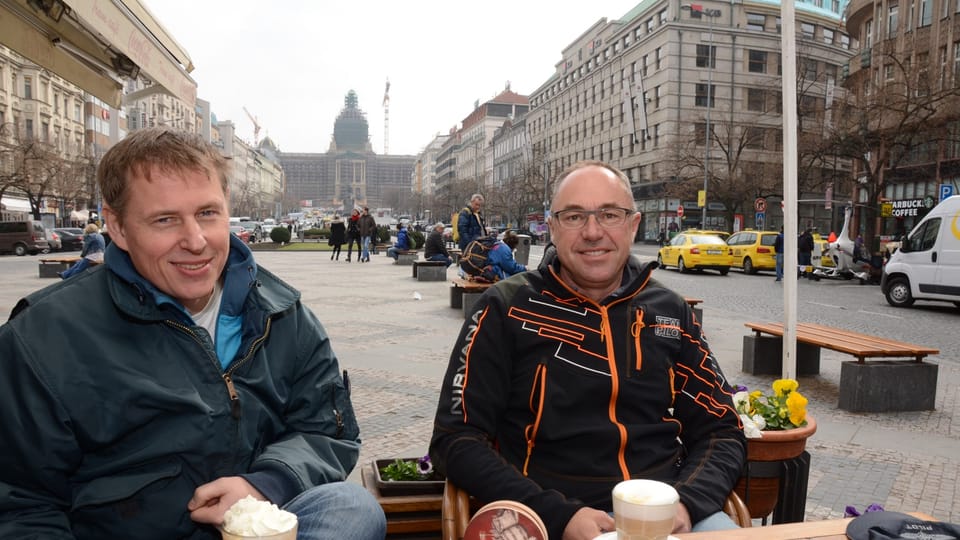 Enjoying the scenery at Wenceslas Square, photo: archive of Nirvana Systems Enjoying the scenery at Wenceslas Square, photo: archive of Nirvana Systems