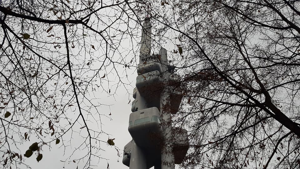 The Žižkov TV tower, photo: Lenka Žižková The Žižkov TV tower, photo: Lenka Žižková