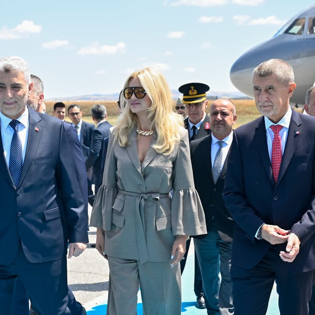 Czech Republic's Prime Minister Andrej Babiš and his wife Monika in Ankara | Photo: Ismail Kaplan, POOL / AFP / Profimedia