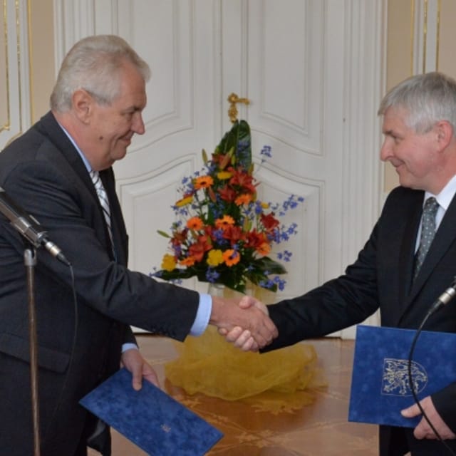 Miloš Zeman, Jiří Rusnok, photo: CTK