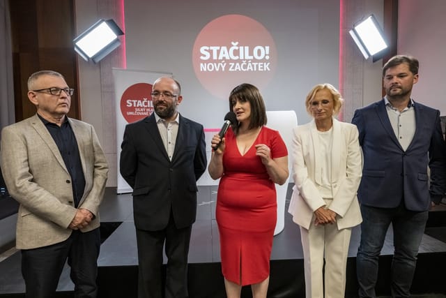 The Czech Social Democracy party signed a memorandum of cooperation with Stačilo!,  a party that incorporates the Communist Party of Bohemia and Moravia. | Photo: Vít Šimánek,  ČTK