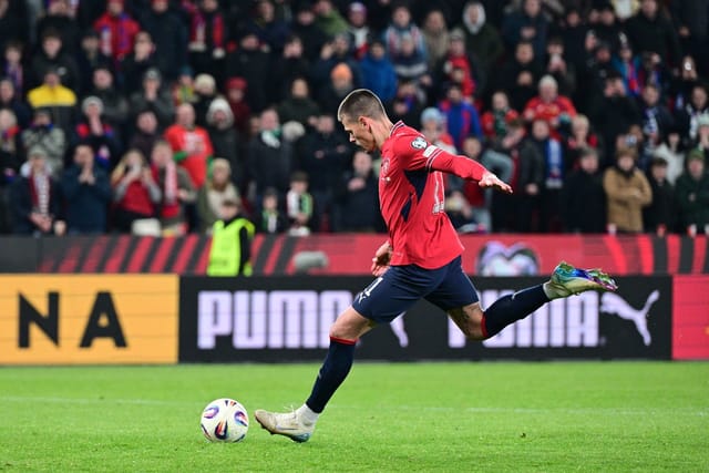 Jan Kliment who scored the decisive goal during European qualifying playoffs for the FIFA World Cup | Photo: Michal Kamaryt,  ČTK