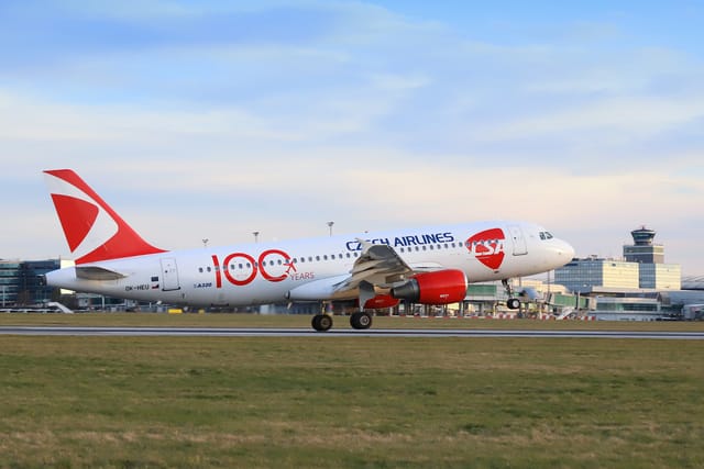 Airbus A320 at Václav Havel airport in Prague,  2023 | Photo: Czech Airlines