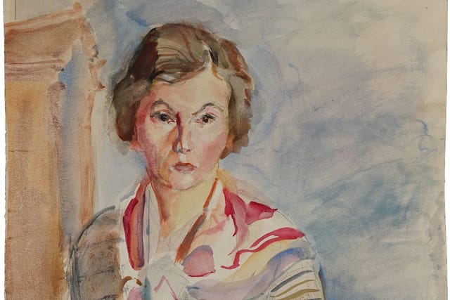 Gertrud Kauders – Self-portrait,  around 1930 | Photo: Dana Cabanová,  Jewish Museum Prague
