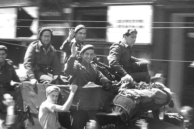 US army soldiers in Czechoslovakia in 1945 | Photo: Czech Television