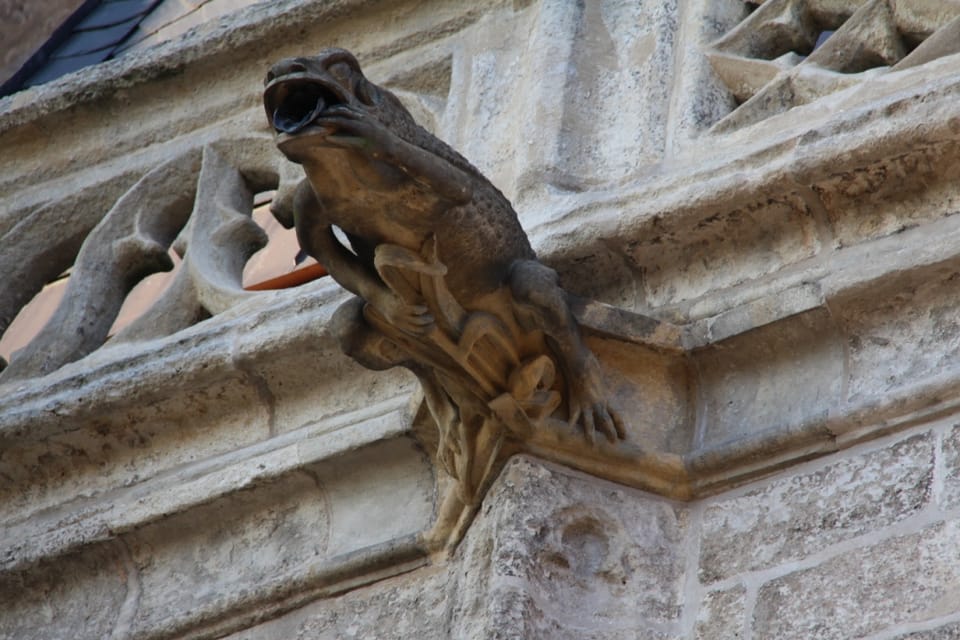 Gargoyle on the temple of St. Barbora in Kutná Hora | Photo: Kateřina Ayzpurvit, Radio Prague International Gargoyle on the temple of St. Barbora in Kutná Hora | Photo: Kateřina Ayzpurvit, Radio Prague International