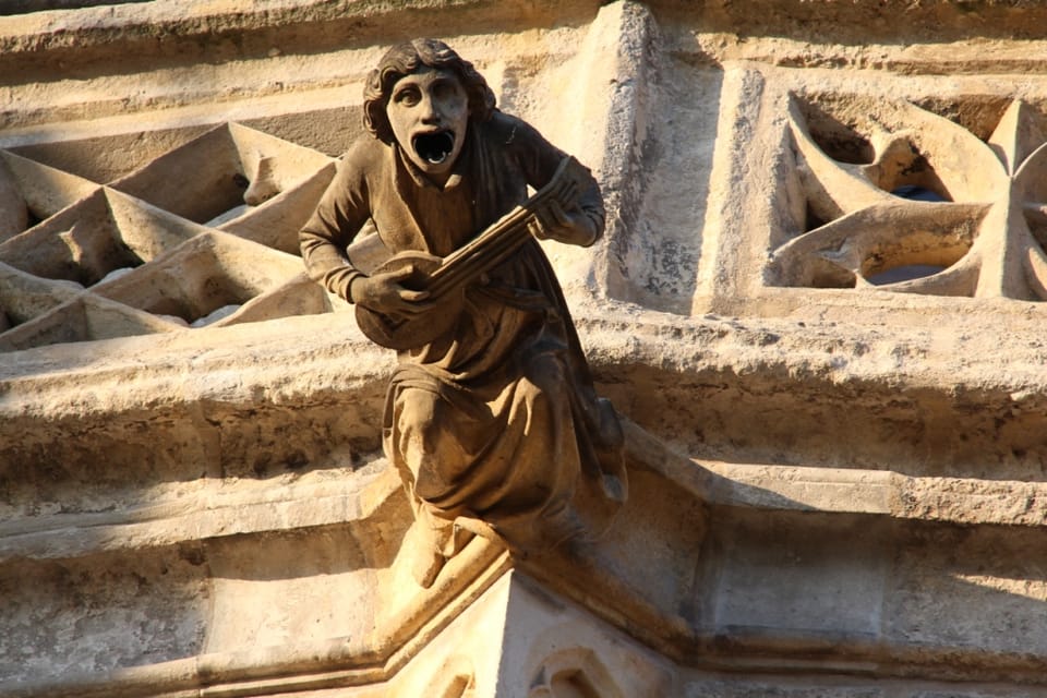 Gargoyle on the temple of St. Barbora in Kutná Hora | Photo: Kateřina Ayzpurvit, Radio Prague International Gargoyle on the temple of St. Barbora in Kutná Hora | Photo: Kateřina Ayzpurvit, Radio Prague International