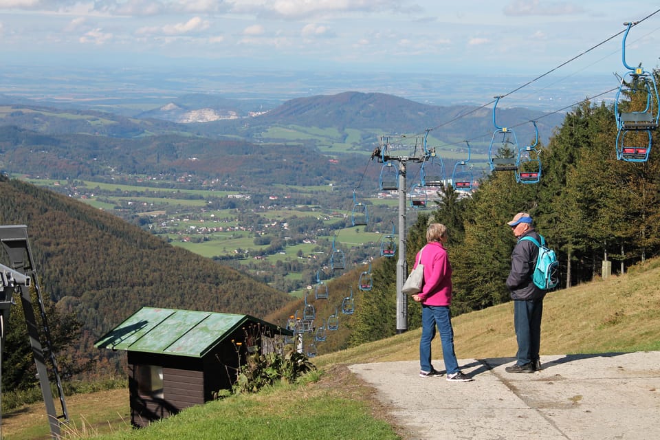 Cableway to Pustevny | Photo: Ondřej Tomšů, Radio Prague International Cableway to Pustevny | Photo: Ondřej Tomšů, Radio Prague International