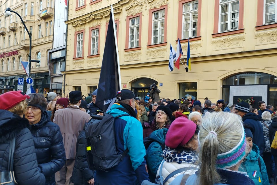 November 17, 2023 in the streets of Prague | Photo: Igor Budykin, Radio Prague International November 17, 2023 in the streets of Prague | Photo: Igor Budykin, Radio Prague International