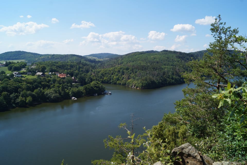 View of Slapy Dam and Shark Bay | Photo: Miloš Turek,  Radio Prague International