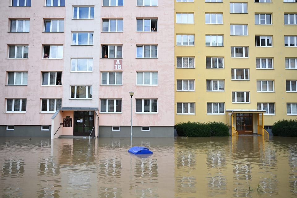 Floods in Opava | Photo: René Volfík, iROZHLAS.cz Floods in Opava | Photo: René Volfík, iROZHLAS.cz