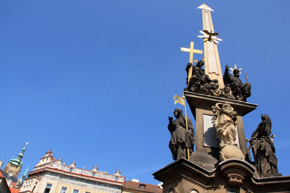 St. Vaclav is depicted as one of the five Czech patrons | Photo: Barbora Němcová,  Radio Prague International